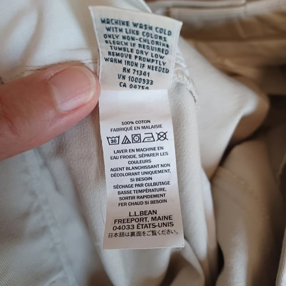 LL Bean khaki pants womens size 16 petite - Picture 7 of 7